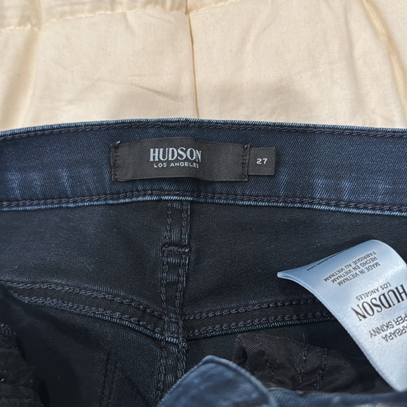 Hudson Barbara Super Skinny Cropped Ankle Jeans, size 27 - Picture 3 of 6